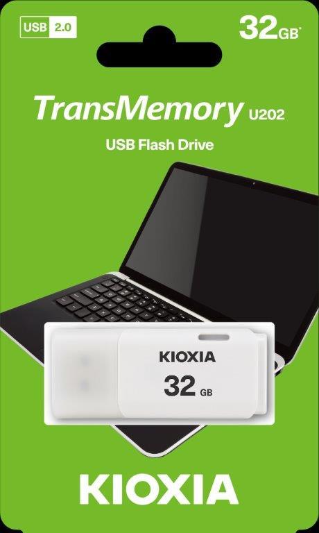 KIOXIA LU202W032GG4 32GB USB 2.0 Beyaz USB Bellek