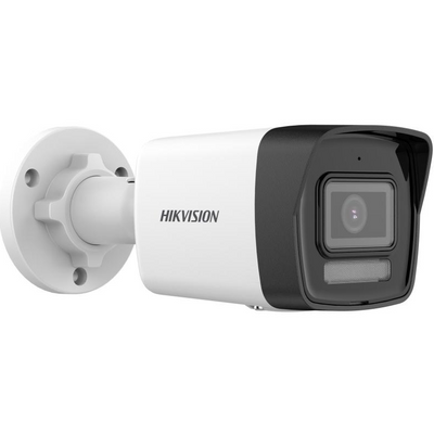 HIKVISION DS-2CD1043G2-LIUF 1/3'' Cmos Sensör 4MP 4mm Smart Hybrid Light POE Sesli Bullet IP Güvenlik Kamera