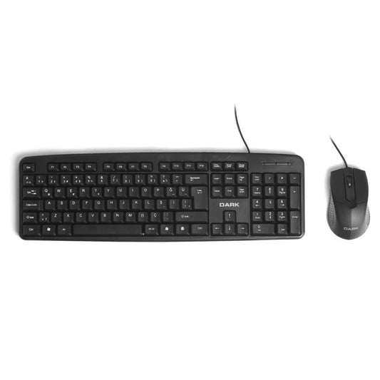 DARK DK-AC-KM1030 Q Türkçe USB Siyah Klavye+ Mouse