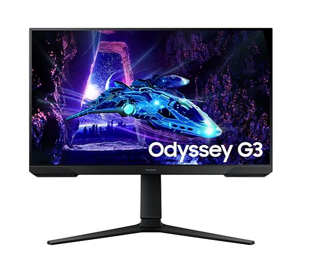 SAMSUNG LS24DG302EUXUF Odyssey G3 24" LED 1ms 180Hz 1920x1080 FullHD HDMI DP (Vesa) HAS Pivot AMD Free Siyah Monitör