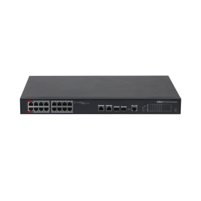 DAHUA DH-PFS4218-16ET-240-V3 18+2 10/100 Yönetilebilir (L2) +2 Port Gb. 2 SFP 16 PORT POE 240W Metal Kasa