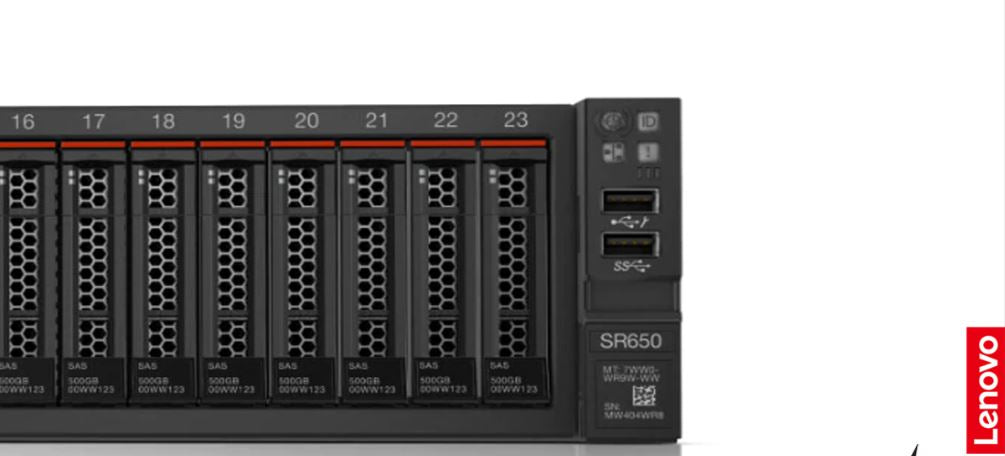 LENOVO SR650 V2 7Z73A0AGEA-V1 2x4310 (24C) 32GB(1x32) 3X960 SSD (Enterprise) 2U RACK 2x1100W Titanium Server