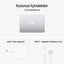 Apple MacBook Air MW0X3TU/A M4 16GB 512SSD 10CPU 10GPU 13.6" 2.5K MacOS Dizüstü Bilgisayar Gümüş