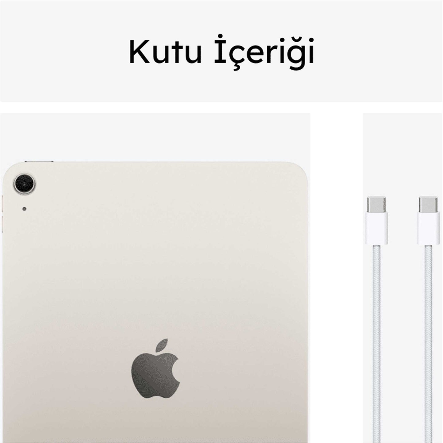 Apple iPad Air M2 MUWN3TU/A 512GB 11 inç Wi-Fi Yıldız Işığı Tablet