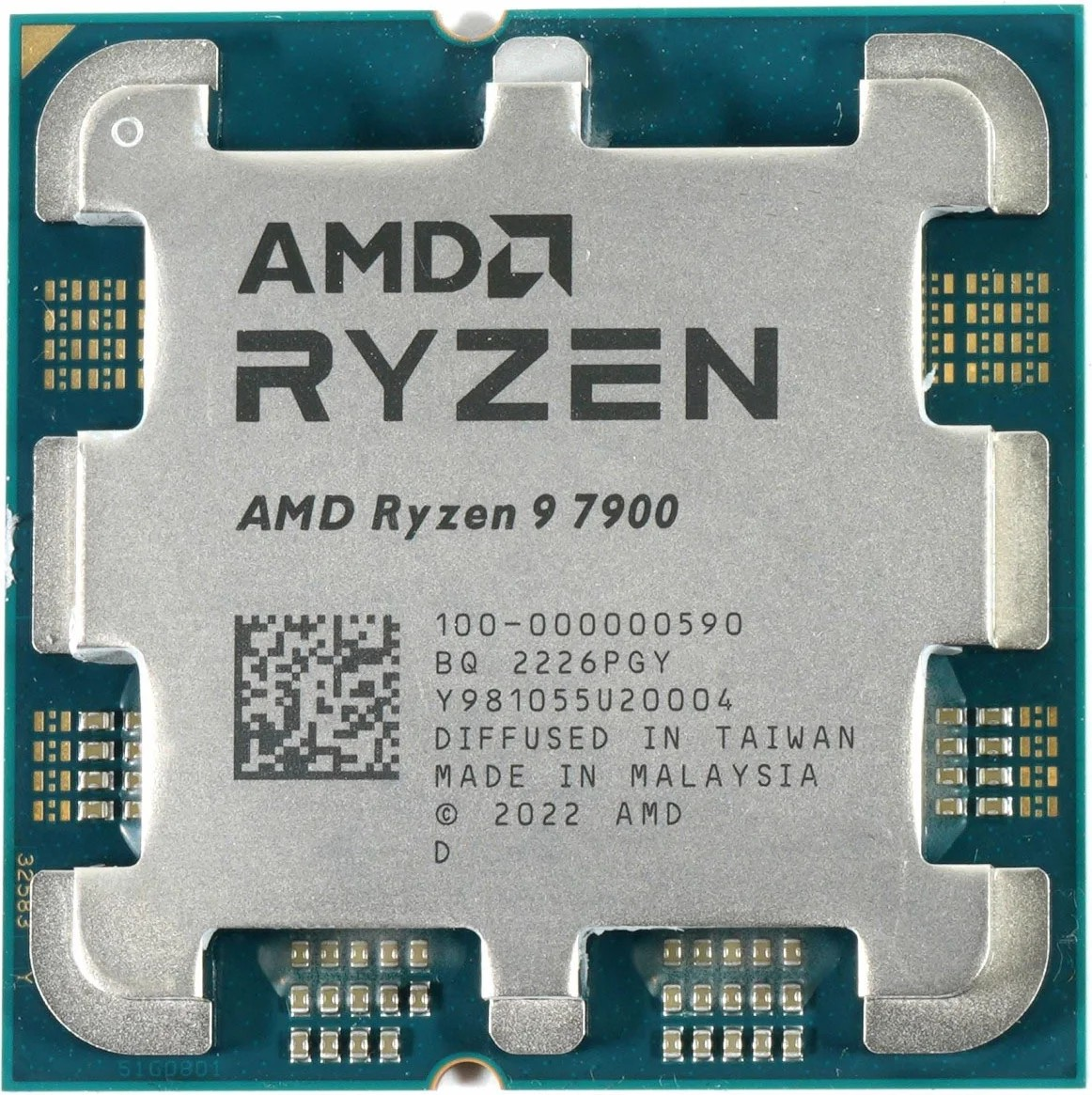 AMD Ryzen 9 7900 (12 Çekirdek) 3.7GHz ~ 5.40GHz 64mb AM5 İşlemci Tray (Fansız)