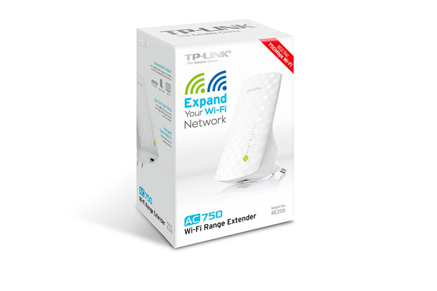 TP-Link RE200 AC750 WiFi Menzil Genişletici - 750 Mbps Dual Band Range Extender