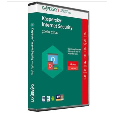 KASPERSKY KİS4 İnternet Securty 4 Kullanıcı 1 Yıl Kutu