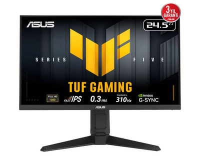 ASUS VG259QMRL5A TUF GAMING 24.5" LED IPS 0.3ms 310Hz 1920x1080 FullHD 2x HDMI 1xDP Multimedya (Vesa)FreePre Sync G-SYNC