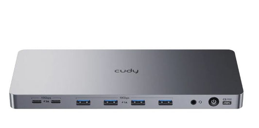 CUDY CS700 13-IN-1 10Gbps Alüminyum USB-C Dual 4K Docking Station