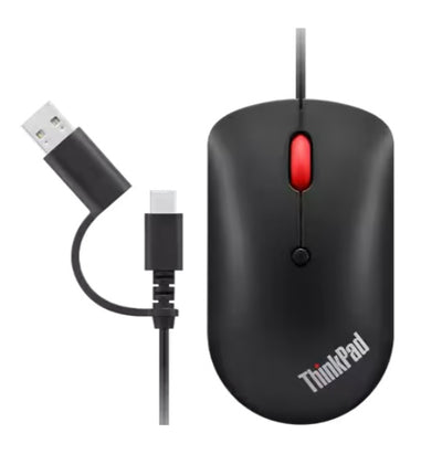 LENOVO 4Y51D20850 USB-C Kablolu siyah Compact Mouse