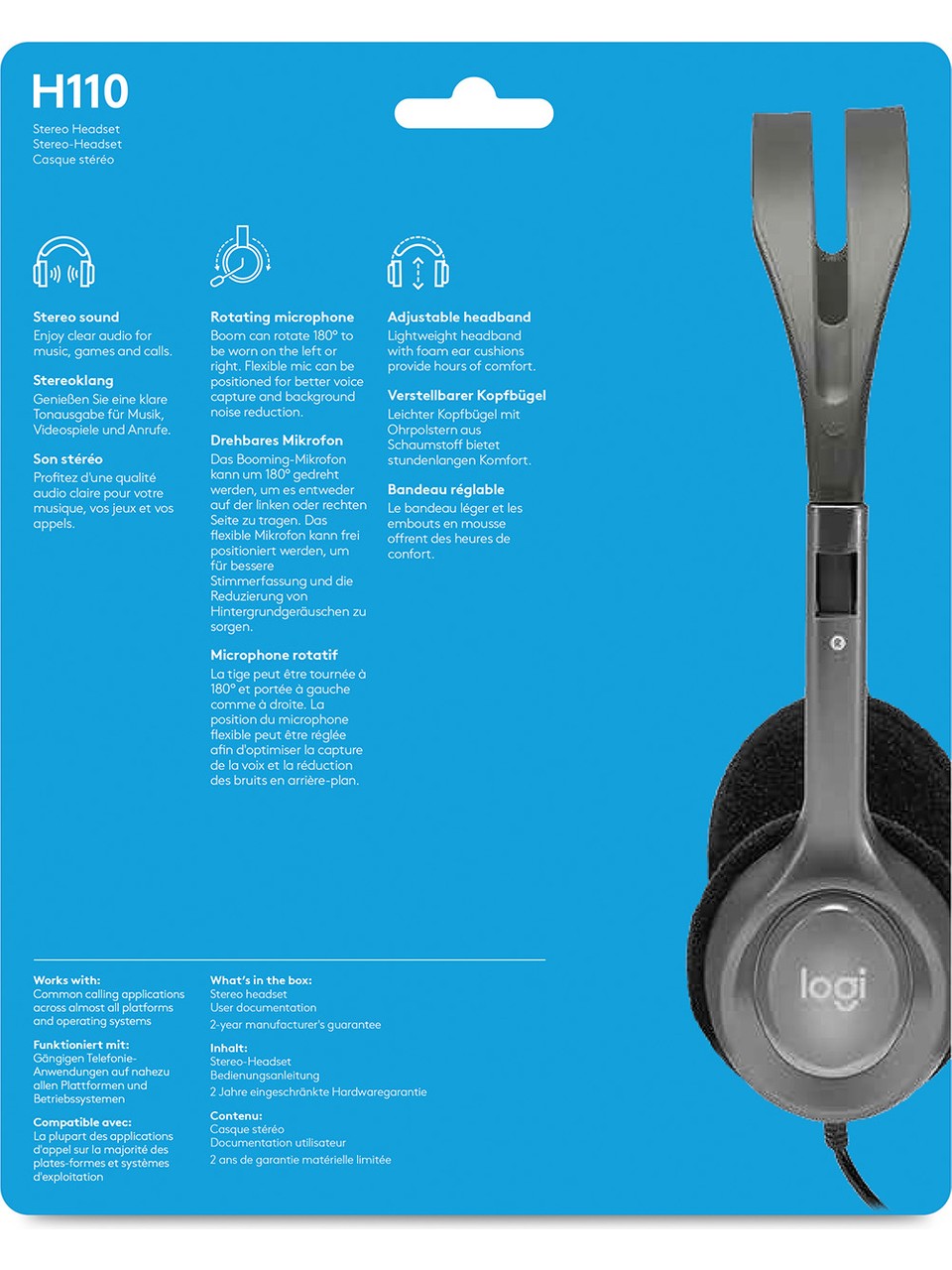 Logitech H110 Mikrofonlu Kulaklik 981-000271