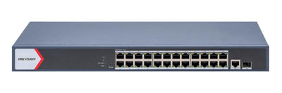 HIKVISION DS-3E1526P-EI/M 26 Port Gbit 24 Port Poe 230W 1xGbit+1xSFP Uplink Yönetilebilir Smart Switch