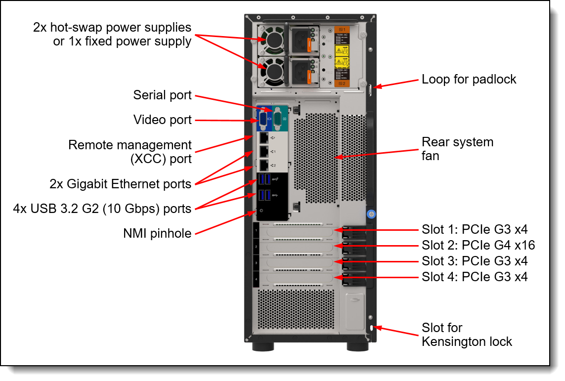 LENOVO ST250 V2 7D8FA01LEA-V1 XEON E-2356G 6C 32GB(1x32) 3x960GB SSD 4U TOWER Raid 0,1,5 Server