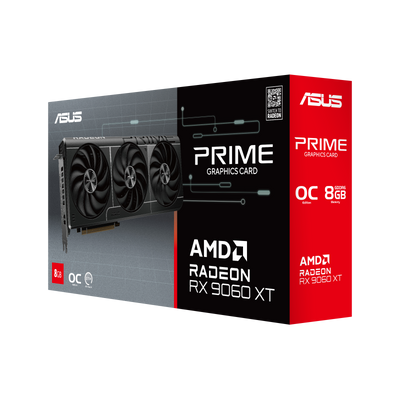 ASUS PRIME-RX9060XT-O8G 8GB AMD RX9060XT GDDR6 128bit 2xDP 1xHDMI 16x Ekran Kartı