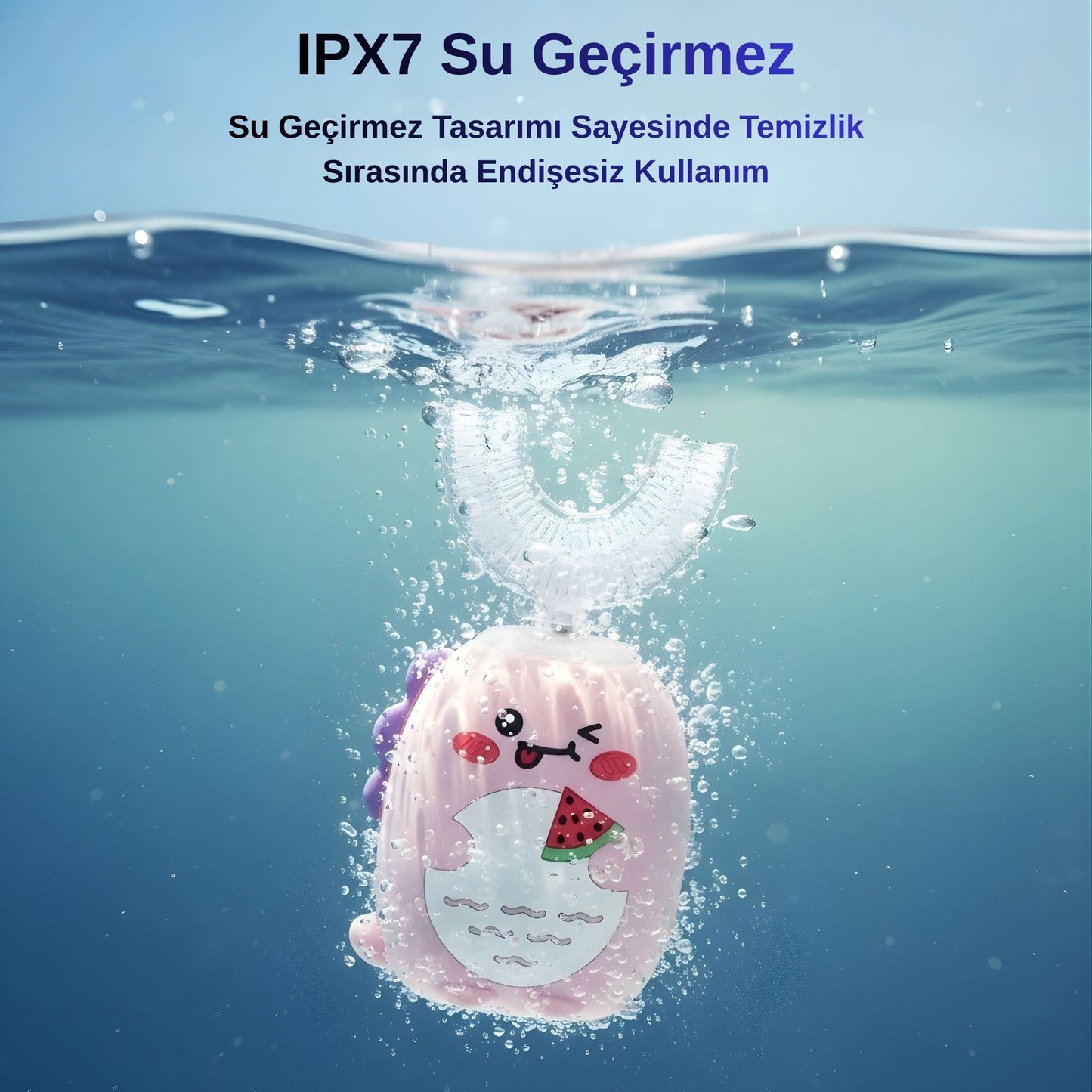 NPO 208 Şarjlı Ultrasonik 3 Modlu U Dizyan Çocuk Diş Fırçası