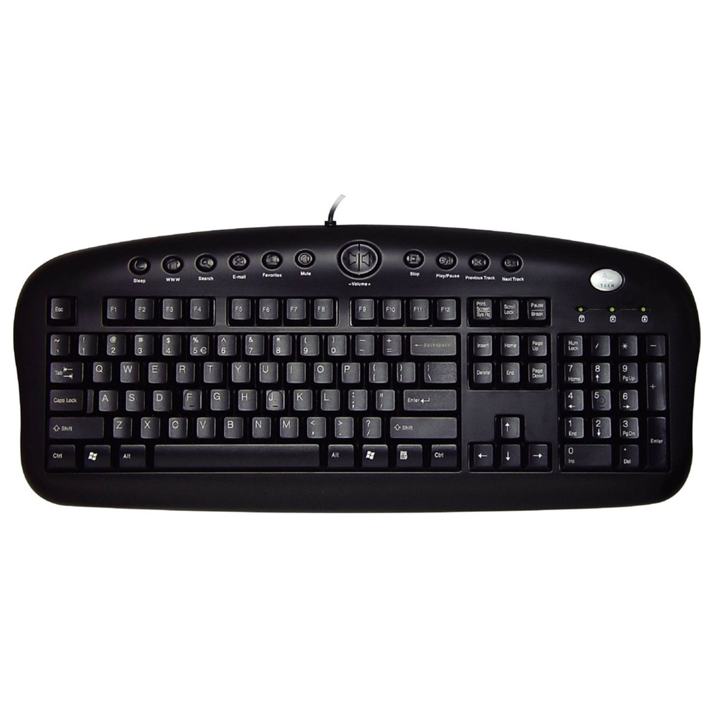 A4 TECH KB-28G Q Türkçe USB Multimedya Siyah Klavye