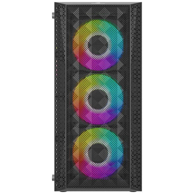 GAMEBOOSTER GB-G2616B Powersız Siyah Mesh Panel Mid Tower ATX Kasa