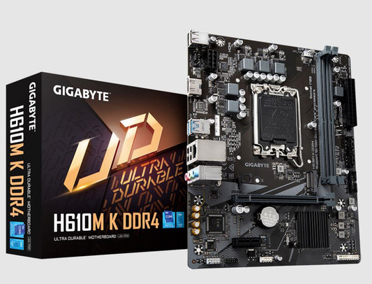 GIGABYTE H610M K H610 DDR4 (Vga Yok) GLan mATX HDMI USB3.2 M2 1700p Anakart