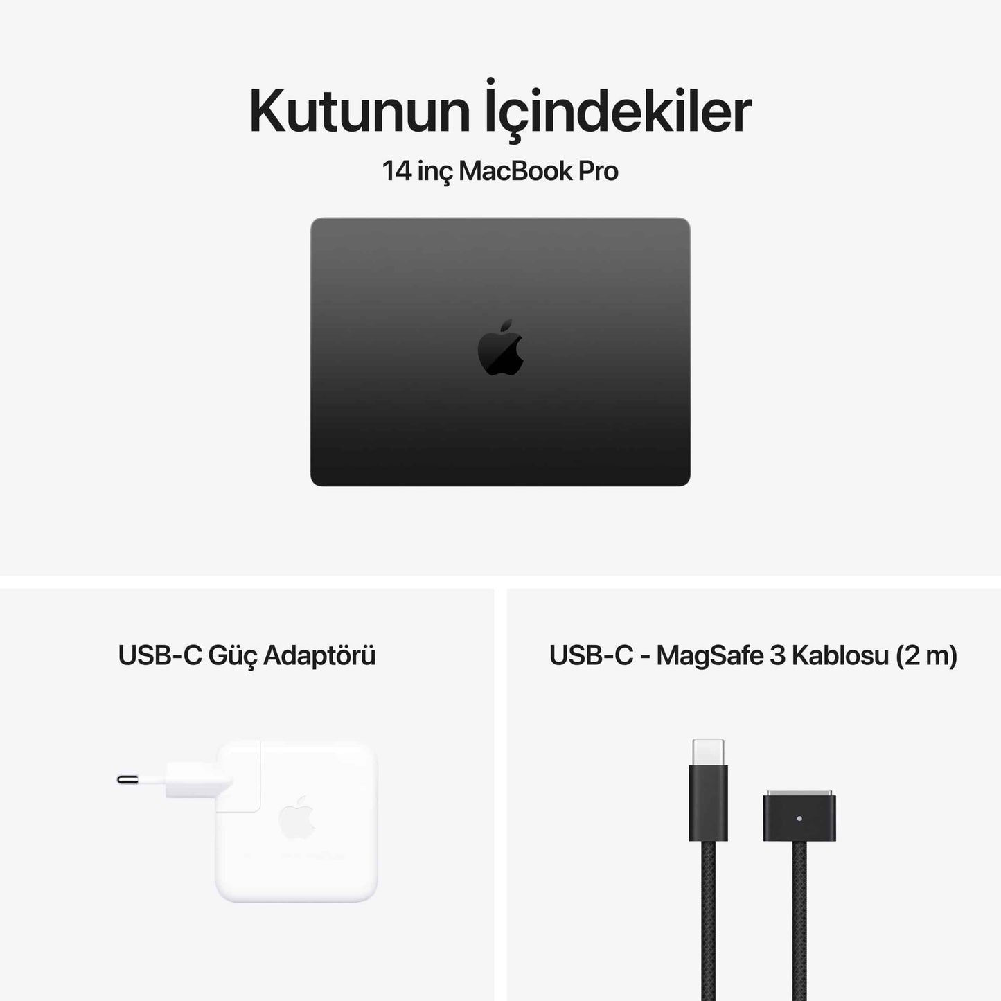 Apple MacBook Pro M4  MCX04TU/A 24GB 1TBSSD 14.2" Liquid Retina Uzay Siyahı Dizüstü Bilgisayar
