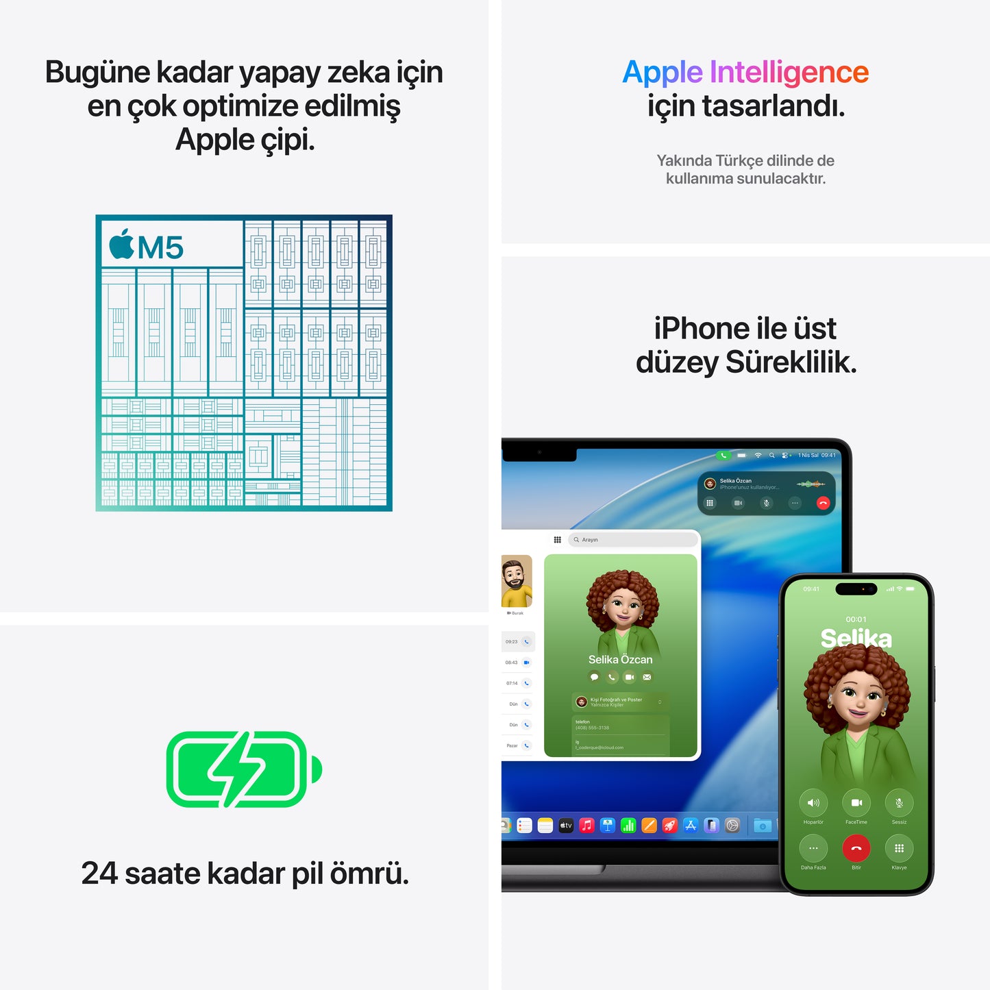 Apple MacBook Pro M5 MDE34TU/A 24GB 1TBSSD 14" Dizüstü Bilgisayar Uzay Siyahı