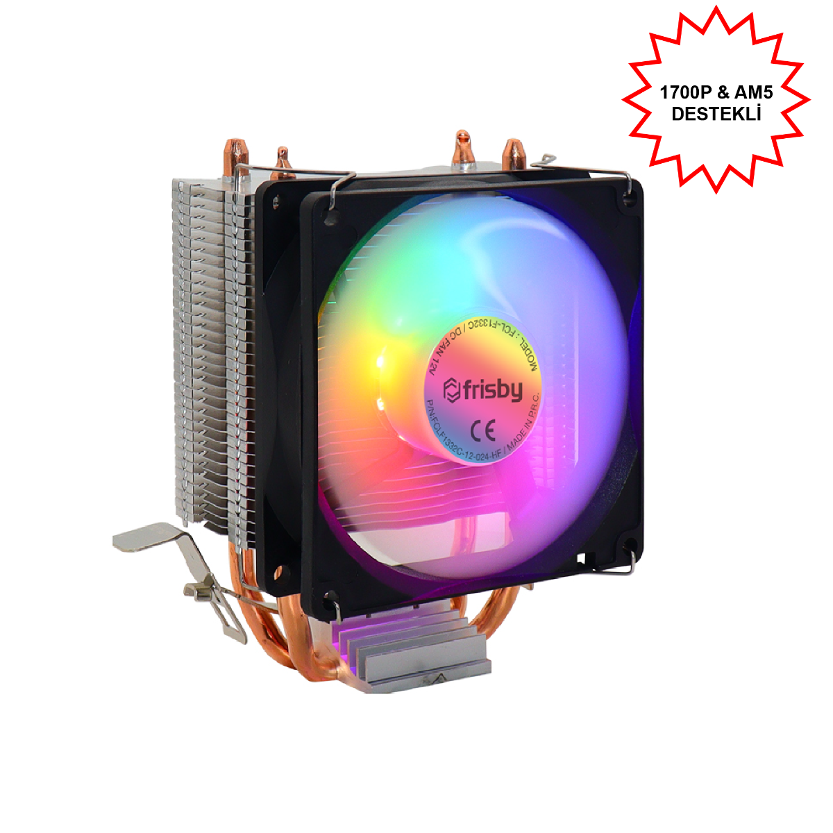 FRISBY FCL-F1332C LGA775/115x/1200/1700/AM4/AM5 İşlemci Soğutucu