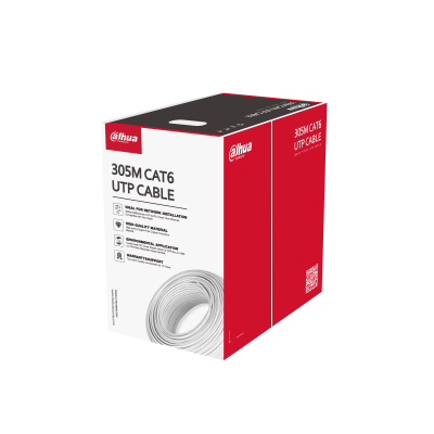 DAHUA PFM920I-6UN-C CAT6 UTP 305 Metre 23 AWG 0.53mm Network Kablosu Saf Bakır