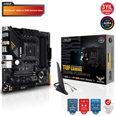 ASUS TUF GAMING B650M-PLUS WIFI B650 DDR5 (Vga Yok) GLan 2.5G mATX HD DP US3 M2 TYP-C WIFI BT AM5 AMD Anakart