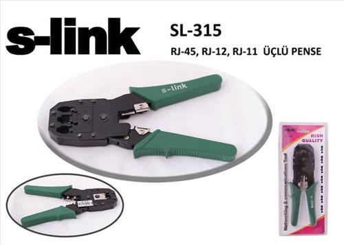 S-LINK SL-315 RJ 11+RJ 12+RJ 45 Sıkma Pensesi