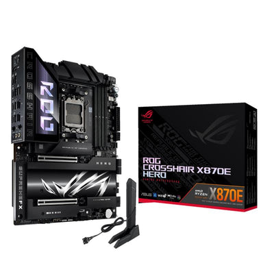 Asus Rog Crosshair X870e Hero Ddr5 8000mhz 1xhdmi 1xdp 4xm.2 Am5 Atx (amd 9000/8000/7000 Seri Islemci Uyumlu)