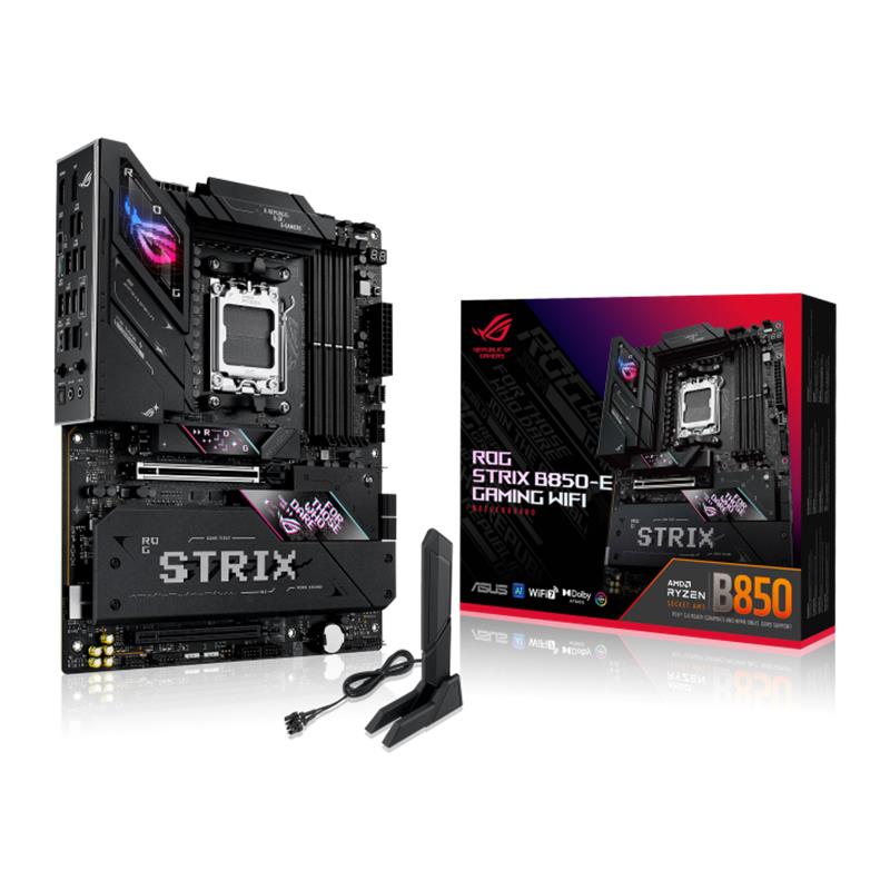 Asus Rog Strix B850-e Gaming Wifi Ddr5 8000mt/s 1xhdmi 1xdp 1xusb Type-c 5xm.2 Atx Am5 (9000/8000/7000 Islemci Uyumlu)