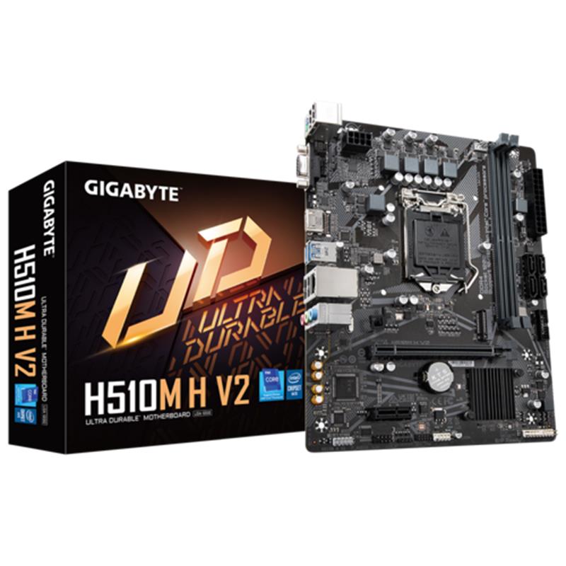 GIGABYTE H510M-H-V2 DDR4 3200MHZ 1XVGA 1XHDMI 1XM.2 USB 3.2 MATX 1200P (10 VE 11. NESİL İŞLEMCİ UYUMLU)