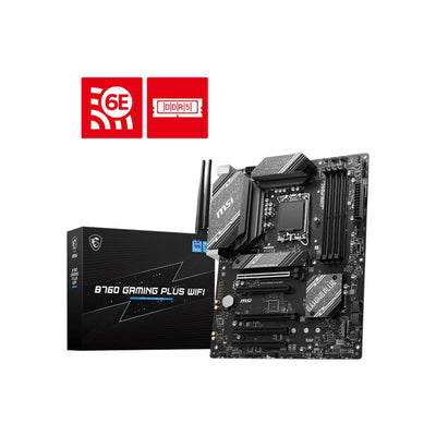 Msi B760 Gaming Plus Wifi Ddr5 6800mhz 1xhdmi 1xdp 2xm.2 Usb 3.2 Atx 1700p (12. / 13. Ve 14. Nesil Islemci Uyumlu)