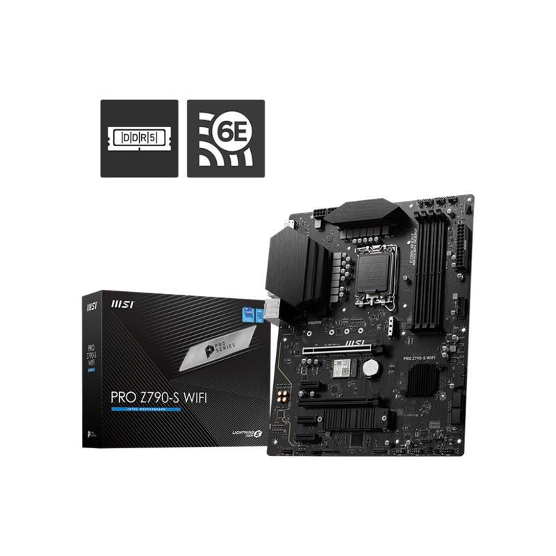 Msi Pro Z790-s Wifi Ddr5 6600mhz 1xhdmi 1xdp 2xm2 Usb 3.2 Atx 1700p (12. / 13. Ve 14. Nesil Islemci Uyumlu)