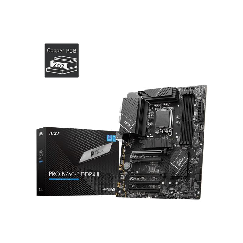 Msi Pro B760-p Ddr4 Ii 5333mhz 1xhdmi 1xdp 2xm.2 Usb 3.2 Atx 1700p (12. / 13. Ve 14. Nesil Islemci Uyumlu)