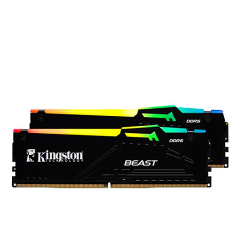 16 Gb (2x8gb) Ddr5 5600mhz Kingston Beast Rgb Cl36 Dt Kf556c36bbeak2/16tr