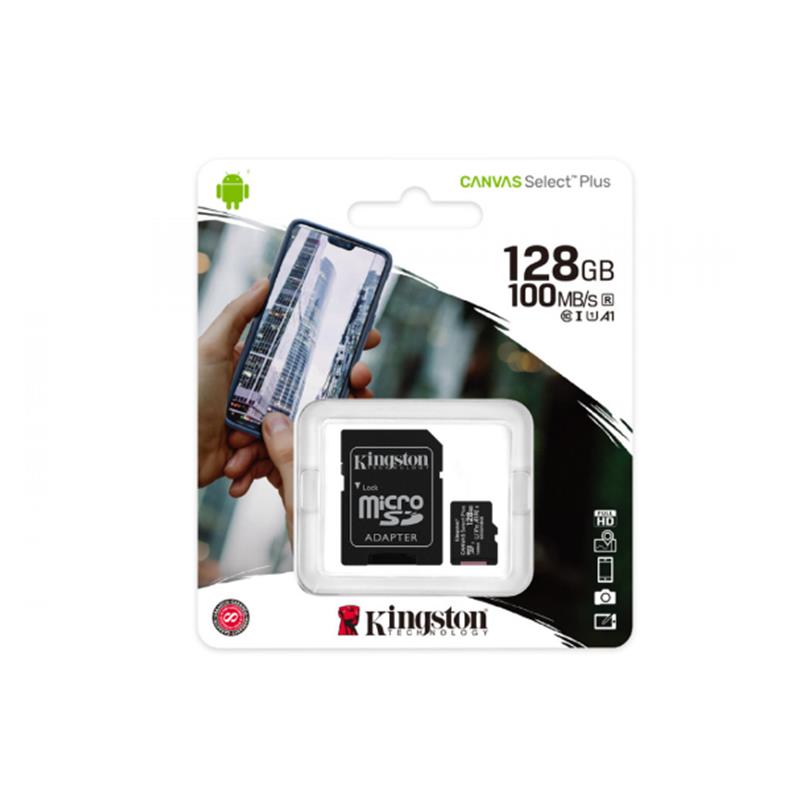 128 Gb Kingston Canvas Select Plus Micro Sd Card Cl10 Sdcs2/128gb