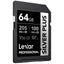 64gb Lexar Lsdsipl064g-bnnng Professional Silver Plus Sdxc Uhs-i Cards Up To 205mb/s Read 100mb/s Wr
