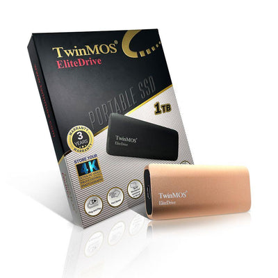 1 Tb Twinmos Ext Ssd Usb3.2/type-c Gold Pssdggbmed32-g