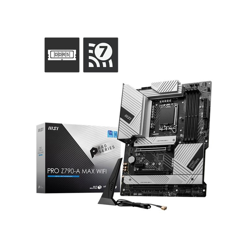 MSI PRO Z790-A MAX WIFI DDR5 7800MHZ 1XHDMI 1XDP 4XM.2 USB 3.2 ATX 1700P (12. / 13. VE 14. NESIL ISLEMCI UYUMLU)