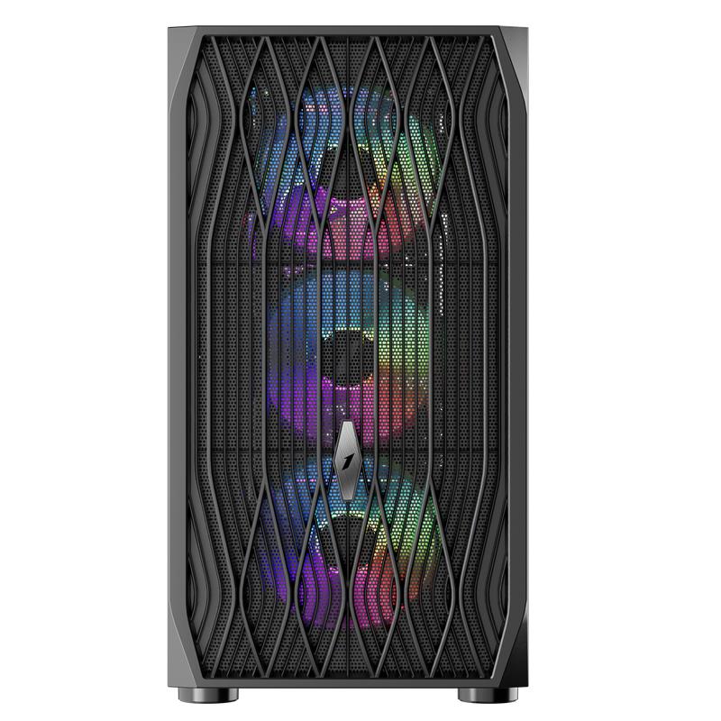 1ST PLAYER ARIYA AY7 SIYAH 650W 80+ ARGB 4X12CM FAN TEMPERLI CAM MESH USB 3.0 ATX KASA