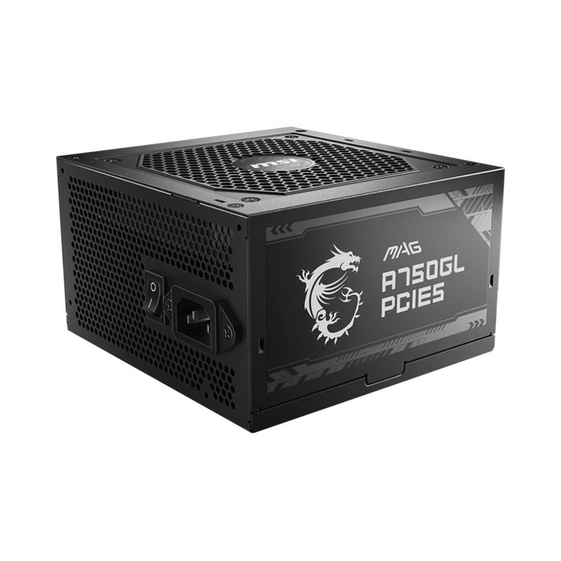 Msi Mag A750gl Pcie5 750w 80+ Gold Power Supply