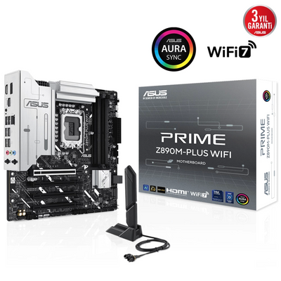 ASUS PRIME Z890-P WIFI Z890 DDR5 (Vga Yok) GLan 2.5G ATX HD DP TND US3 M2 WİFİ7 BT 1851p Anakart