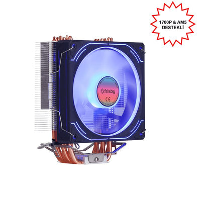 Frisby FCL-F1336C P6S İşlemci Fanı - Intel 1366/115x/1200/1700 AMD AM2/AM3/AM4/AM5 Uyumlu