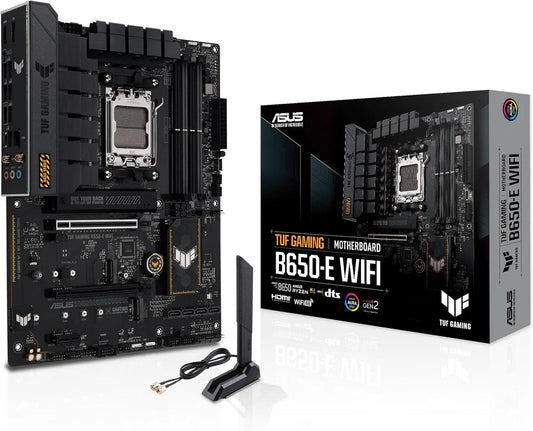 ASUS TUF GAMING B650-E WIFI B650 DDR5 (Vga Yok) GLan 2.5G ATX HD DP US3 WIFI BT M2 TYP-C RGB AM5 AMD Anakart