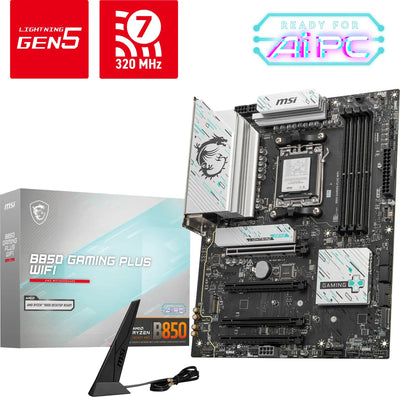 Msi B850 Gaming Plus Wifi Ddr5 8200mt/s 1xdp 3xm.2 Atx Am5 (amd Am5 9000/ 8000/ 7000 Seri Islemci Uyumlu)