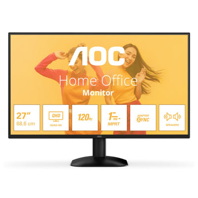27 Aoc Q27b35s3 Ips 1ms 120hz 1xhdmi 1xdp 2k Qhd 2560x1440 Hoparlor Flicker-free Vesa Siyah