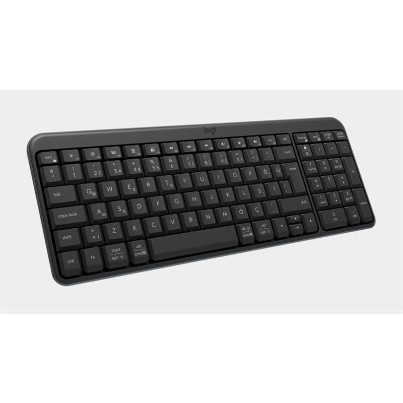 Logitech K250 Tam Boyutlu Kompakt Bluetooth Turkce Q Klavye Gri 920-013460