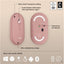 Logitech Pebble 2 M350s Kablosuz Bluetooth Sessiz Optik Mouse Pembe 910-007014
