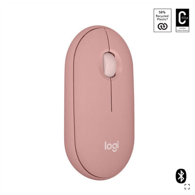 Logitech Pebble 2 M350s Kablosuz Bluetooth Sessiz Optik Mouse Pembe 910-007014