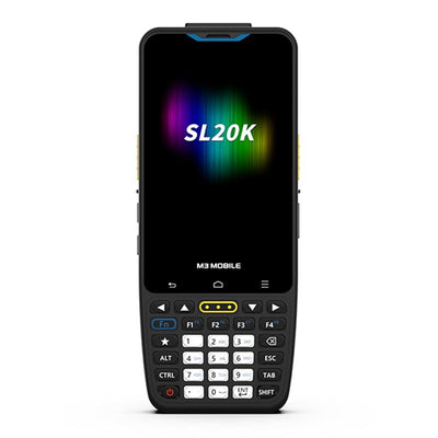 M3 Mobile Sl20k X/w 2d Karekod Andr.13 4gb/64gb 13mp Wifi+bluet. 4" Tuslu Ekran El Terminali (kilif+e.koruyucu+adaptor)